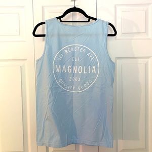 Magnolia Comfort Colors Circle Crest Ice Blue Tank